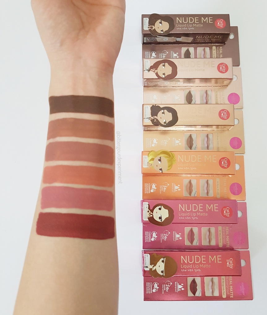 Cathy Doll Nude Me Liquid Matte Lipstick Swatches